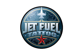 design surprising monogram aviation themed logo