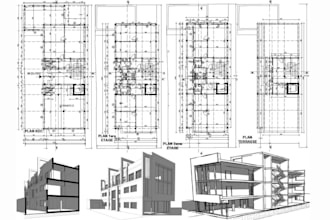 2d, 3d modelling architecture, construction, matterpart laser scans in revit cad