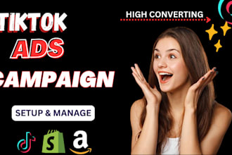 run converting and successful tiktok ads campaign and be your tiktok ads manager