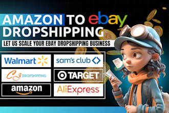 do amazon to ebay dropshipping with winning product research SEO listings