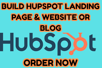 build hubspot website create hubspot landing page and blog setup