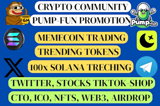 trenchs crypto solana memecoin token cto nft defi mini bot promotion via mass dm