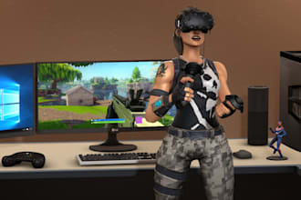 develop bot for your fortnite server, fortnite game, fortnite map, vr bot