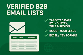 provide verified email list for marketing campaigns