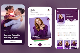 develop chatting app dating app like tinder clone app bigo clone app website