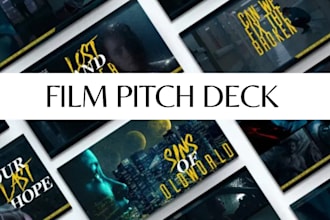 design film pitch deck, pitch presentation, movie pitch deck powerpoint