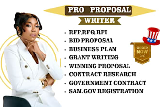 secure government contract write winning proposal bid proposal and business plan