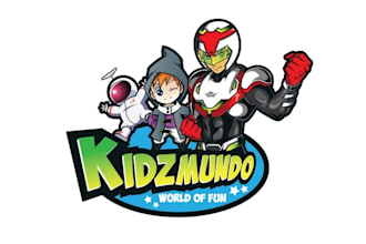 design aesthetics kids amusement center logo