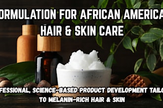 professionally formulate african american hair and skin care products