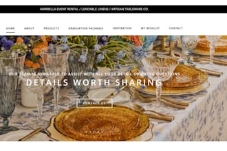 design party rental website, event business, photo booth rental website
