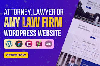 develop attorney website, legal website, law firm website in wordpress