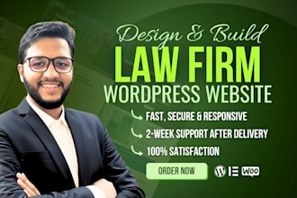 develop attorney website, legal website, law firm website in wordpress
