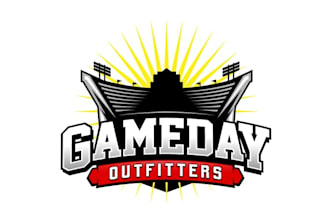design aesthetics clean game day outfitters logo