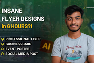 design modern flyer, poster in 6 hours