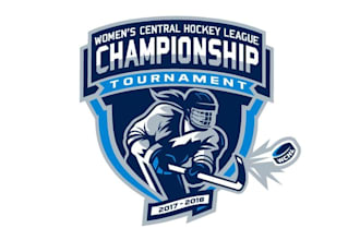 design sports women hockey club logo