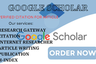 boost your google scholar and do backdated citations