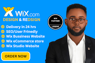 redesign wix website and wix studio website