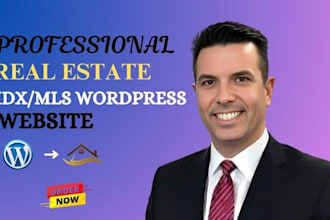 develop a premium realtor, agent real estate website with idx mls integration