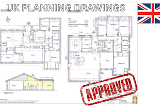 create UK planning drawings for your home extension or loft conversion