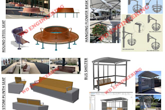 do drafting 2d 3d urban furniture metal working woodworking shop drawing