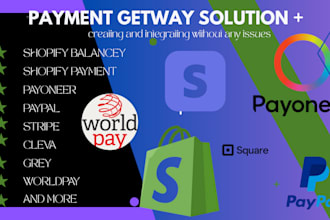 create and integrate paypal, stripe, or any payment gateway professionally
