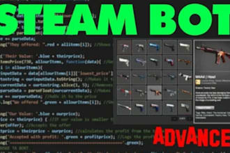 create steam bot, steam game promotion, boost steam game wishlist