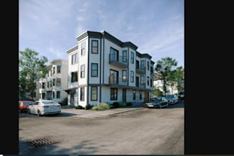 3d architectural interior exterior house design rendering visualization kitchen