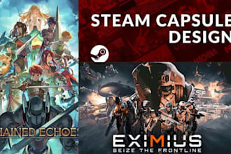 steam capsule store page image banner poster steam game art for game marketing