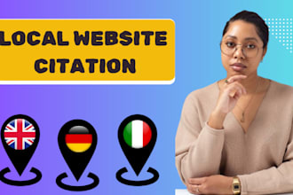 do top 200 germany, italy, uk local citations and local listing,SEO backlinks