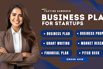 do investor ready business plans for startups, financial analysis, pitch deck