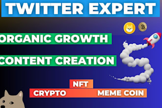 do x marketing growth,organic growth and x twitter crypto promotion