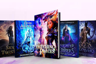 design fantasy and minimal creative kindle book cover design
