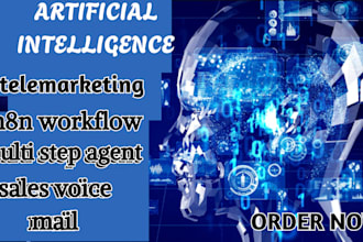 do ai telemarketing agent, multi step agent n8n workflow sales voice mail agent