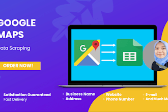 do google map scraping, lead generation, and data extraction