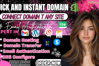 connect domain, fix, redirect godaddy domain to shopify, systeme io, dns setup