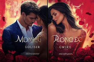 design eye catching romance book cover for KDP and print to win readers