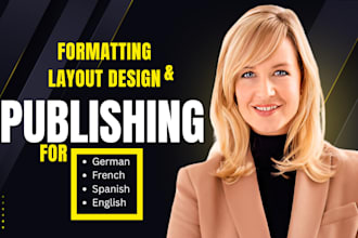 format self publish in german french spanish on amazon kdp book publishing
