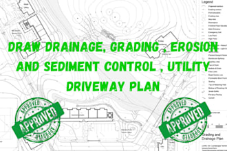 do grading, drainage, erosion and sediment control , utility driveway plan