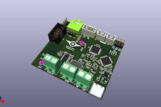 design pcb layout, schematics and gerber in kicad