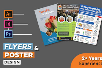 design eye catching flyers and posters to promote your brand