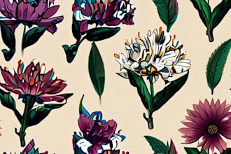draw flowers, trees or botanical illustration