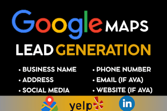 do b2b lead generation google maps data scraping email list building