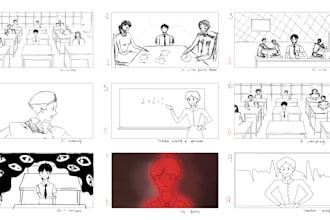 create a detailed storyboard for your movie or animation