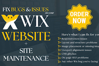 fix wix website bugs responsiveness layout issues SEO cms problems in wix studio