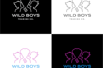 design a unique logo for your three brothers dad trading cards business