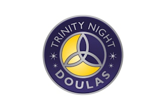 design a calming elegant trinity night doulas or your doula brand logo