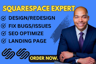 design, redesign, build squarespace website or develop squarespace website