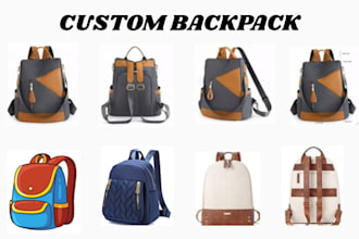 create and design handbag, backpack, pouch design, tote bag
