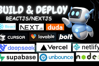 build lovable ai, bolt new,vo, reactjs, nextjs, supabase,shadcn ui, cursor ai