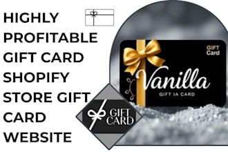 design gift card shopify store loyalty card gift box store gift card website